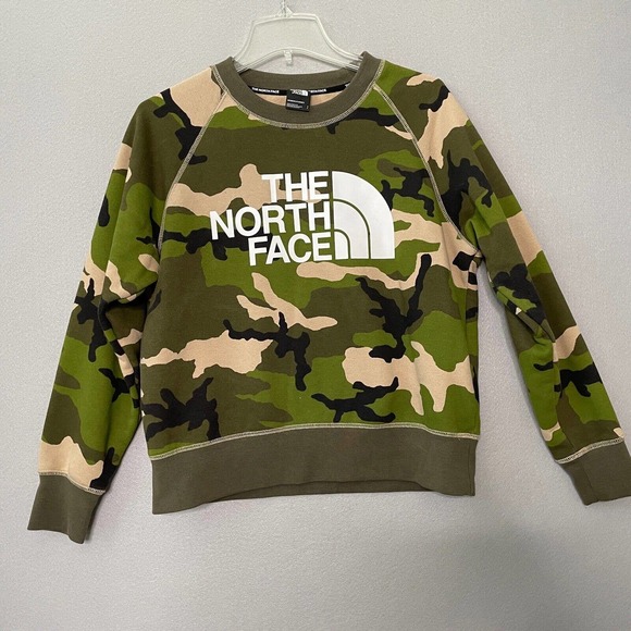 The North Face Tops - The North Face Camoflauge Sweatshirt